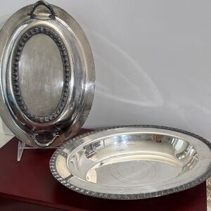 VINTAGE WILLIAM ROGERS FENWICK 1212 SILVERPLATE 12" COVERED SERVING DISH/BOWL